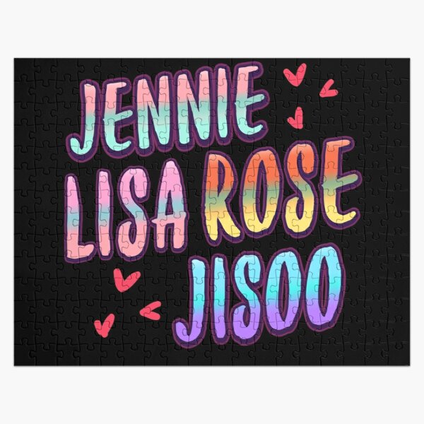 blackpink name Jigsaw Puzzle RB2507 product Offical Blackpink Merch