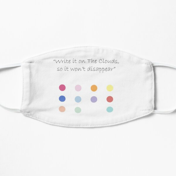 Write it on the clouds IZONE 12 colors Flat Mask RB2607 product Offical IZONE Merch