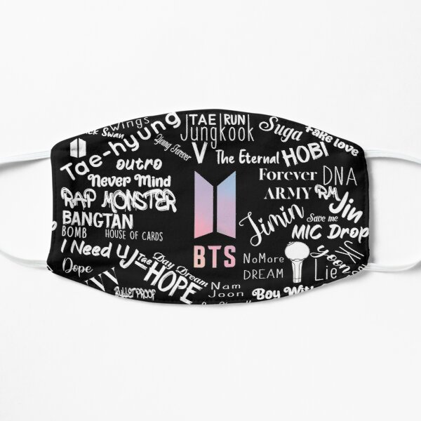 bts army face Flat Mask RB2507 product Offical BTS Merch