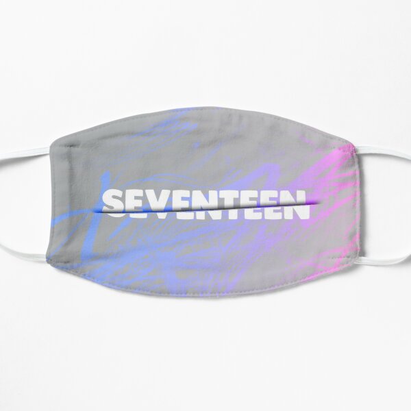 Seventeen Sliced Text Flat Mask RB2507 product Offical Seventeen Merch