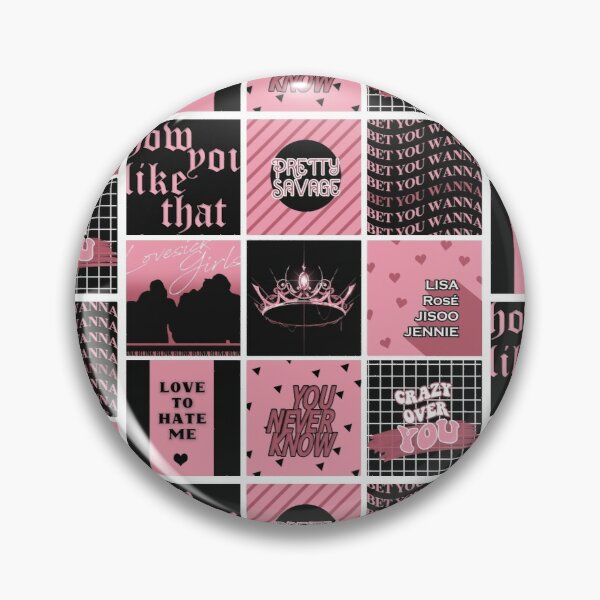 BLACKPINK - THE ALBUM Pattern Pin RB2507 product Offical Blackpink Merch