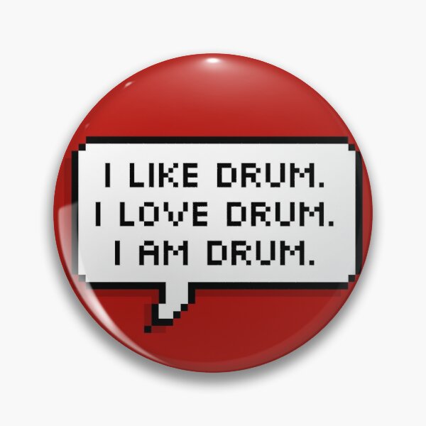 Day6 Dowoon "I like drum. I love drum. I am drum." Speech Bubble Pin RB2507 product Offical DAY6 Merch