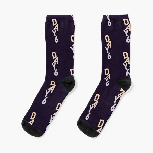 DAY6 typography (vertical) Socks RB2507 product Offical DAY6 Merch