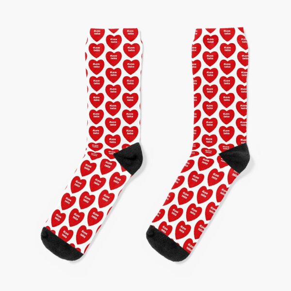 Love Twice - Hashtag your Love Heart  Socks RB2507 product Offical Twice Merch