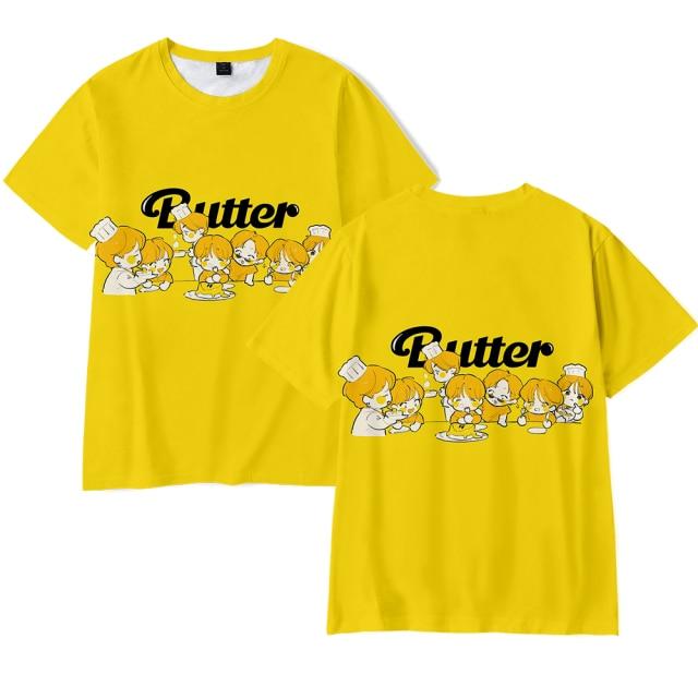 Butter BTS T shirt Butter T shirts K Pop Bangtan Boys Casual Style O neck Short.jpg 640x640 56b7cec3 19f4 45de 9b62 260d6a40e69d - Korean Pop Shop