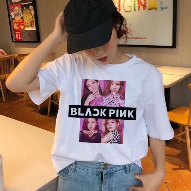 blackpink korean t shirt women female top tee shirts hip hop summer t shirt 90s kawaii.jpg 640x640 2d5a402a bea5 421e a2a5 5473db367529 - Korean Pop Shop