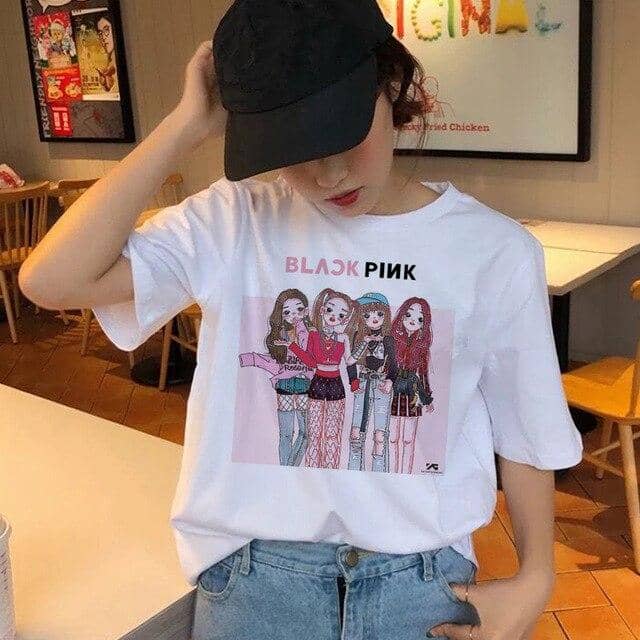 blackpink korean t shirt women female top tee shirts hip hop summer t shirt 90s kawaii.jpg 640x640 4025bb1c 5a94 4d8f 8110 62f390b83914 - Korean Pop Shop
