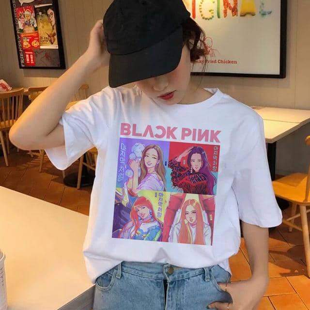 blackpink korean t shirt women female top tee shirts hip hop summer t shirt 90s kawaii.jpg 640x640 602c5fd4 1c61 4025 8d84 515164c1f262 - Korean Pop Shop