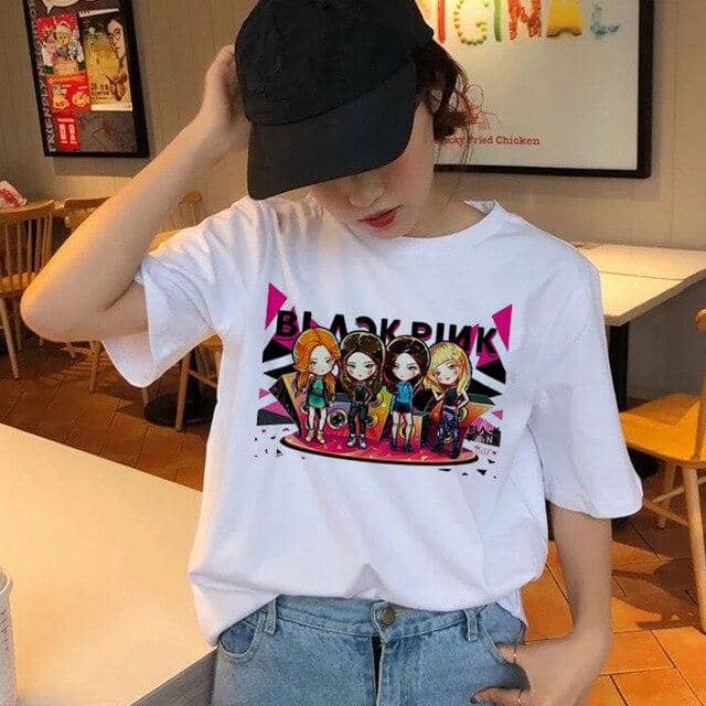 blackpink korean t shirt women female top tee shirts hip hop summer t shirt 90s kawaii.jpg 640x640 83cdce3f 23af 44cd a41f f451d2c07b8c - Korean Pop Shop