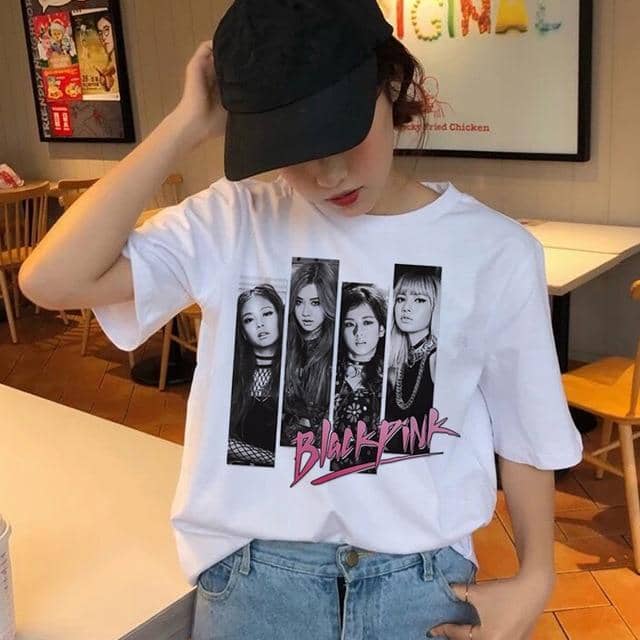 blackpink korean t shirt women female top tee shirts hip hop summer t shirt 90s kawaii.jpg 640x640 9391b2f2 5e08 4e2a 9afc 000b375f5479 - Korean Pop Shop